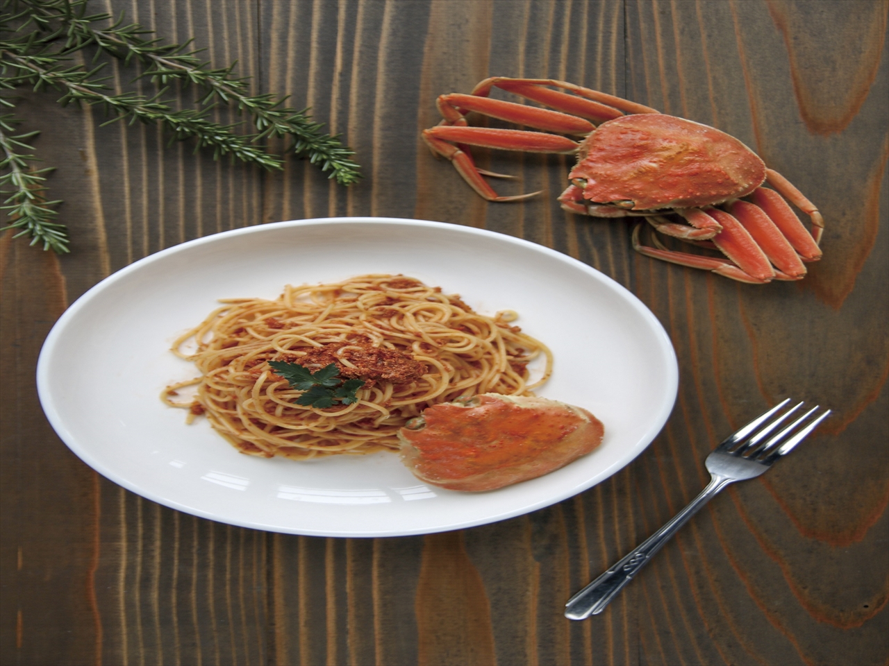 コッペパスタ 真上から